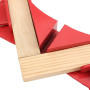 KAONESS 4 PIÈCES Pince à Angle de 90 Degrés, Mâchoire Réglable pour Connecteur de Cale de Cadre (Rouge)