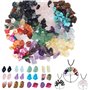 Queta Kit de Fabrication de Bijoux DIY pour Colliers, Bagues et Boucles d'Oreilles