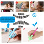 HCYUN 5 Pièces Grips Pour Crayon, Enfants Guide Doigt Enfant Stylo Aide Ecriture Grip, Ergonomique Grips Pour Crayon Pour Enfant