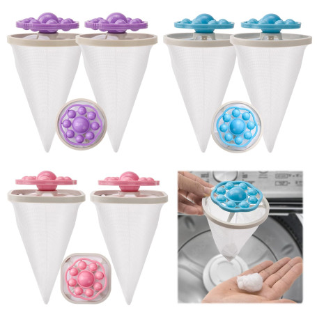 LTFIOON 6pcs Filtrants Réutilisables pour Machine à Laver