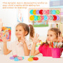 18 Pièces Math Fidget Spinners Kit, Hand Spinner Sensoriel, Addition et soustraction, Multiplication et Division, Jouets éducati
