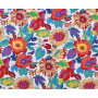 Carrées de Tissu Patchwork en Coton 7 pièces Tissus en Coton Bundle 50 * 50cm Motif Floral et Pois Assortis Tissus de Coton au M