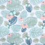 Carrées de Tissu Patchwork en Coton 6 pièces Tissus en Coton Bundle 50 * 50cm Motif Floral et Pois Assortis Tissus de Mètre pour