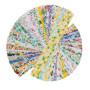 Carrées de Tissu Patchwork en Coton 40 pièces Tissus en Coton Bundle 6.5 * 50cm Motif Floral et Pois Assortis Tissus au Mètre po