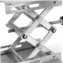 Cric de laboratoire en acier inoxydable - Support de laboratoire - Cric ciseau pour lab-Lift - Contrôle manuel - 4 x 100 mm