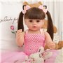 ZIYIUI Poupée Reborn 22 Pouces 55 Cm Réaliste Fille Plein Corps Silicone Vinyle Fait Main Bebe Reborn Nouveau-né Reborn Baby Dol