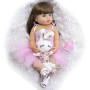 ZIYIUI Poupée Reborn 22 Pouces 55 Cm Réaliste Fille Plein Corps Silicone Vinyle Fait Main Bebe Reborn Nouveau-né Reborn Baby Dol