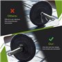 Kigniote Lot de 6 Collier Bague de Serrage Haltères de 30 mm, Clips de Collier d'Haltères Plastique Colliers de Blocage d'Haltèr