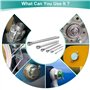 Kigniote 260 Goupille de Verrouillage Goupille Remorque Goupille Fendue Goupille Agricole Goupille Inox Marine-M1 M2 M2.5 M3 M4 