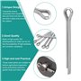 Kigniote 260 Goupille de Verrouillage Goupille Remorque Goupille Fendue Goupille Agricole Goupille Inox Marine-M1 M2 M2.5 M3 M4 