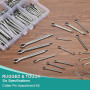 Kigniote 260 Goupille de Verrouillage Goupille Remorque Goupille Fendue Goupille Agricole Goupille Inox Marine-M1 M2 M2.5 M3 M4 