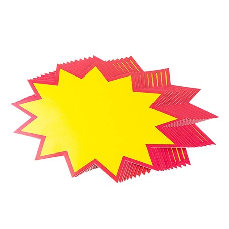 Beaupretty Signes de vente au détail d'éclat de prix au détail du génie 30PCS au détail avec des étiquettes d'affichage lumineus