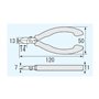 precision compact side cutters (pcb side snips),pro quality, ESD safe with hardened carbon steel jaws. Engineer ns-04