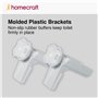 Homecraft Siège de toilette surélevé Savanah sans abattant, 5 cm, siège de toilette allongé pour personnes âgées ou handicapées,