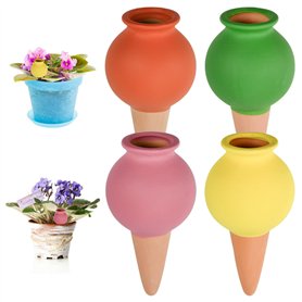 NAROSEBE 4 Pcs Arrosage Goutte à Goutte en Terre Cuite