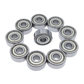 Fasizi Lot de 10 roulements à billes à double blindage métallique 624ZZ 4 x 13 x 5 mm