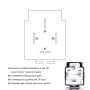 Fasizi 6Pcs 24V 30A Fusible Relais Commutateur Faisceau ATO/ATC Lame Fusible, 4 Broches SPST Automobile Relais Électriques avec 