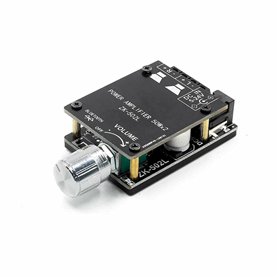 Fasizi 2 x 50 W TPA3116 Bluetooth 5.0 Mini amplificateur de puissance numérique avec interrupteur et volume réglable avec coque