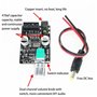 Fasizi 2 x 50 W TPA3116 Bluetooth 5.0 Mini amplificateur de puissance numérique avec interrupteur et volume réglable avec coque