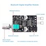 Fasizi 2 x 50 W TPA3116 Bluetooth 5.0 Mini amplificateur de puissance numérique avec interrupteur et volume réglable avec coque