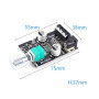 Fasizi 2 x 50 W TPA3116 Bluetooth 5.0 Mini amplificateur de puissance numérique avec interrupteur et volume réglable avec coque