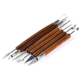 Walfront 6Pcs Outils Sculpture Argile Set Poterie Art Poterie et Sculpture pour Débutants ou Professionnels