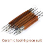 Walfront 6Pcs Outils Sculpture Argile Set Poterie Art Poterie et Sculpture pour Débutants ou Professionnels