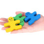 Fdit Jeu de Construction Créative Équilibre en Bois Jouets 16pcs / Jeu de Blocs Colorés de Dessin Animé