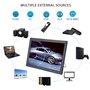 LCD 14 Pouces Téléviseur Portable, Téléviseurs Analogiques Téléviseur avec 1080P HD Téléviseur avec 1800mah Batteries Rechargeab