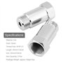Keenso 2Pcs Adaptateur Capteur d'Oxygène,Universel O2 Spacer Extender pour Les Systèmes d'Echappement avec M18 x 1,5 Trous de Ca