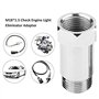 Keenso 2Pcs Adaptateur Capteur d'Oxygène,Universel O2 Spacer Extender pour Les Systèmes d'Echappement avec M18 x 1,5 Trous de Ca