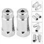 Keenso 2Pcs Adaptateur Capteur d'Oxygène,Universel O2 Spacer Extender pour Les Systèmes d'Echappement avec M18 x 1,5 Trous de Ca