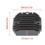 KIMISS Redresseur de Régulateur de Tension de Moto, Réglage Rectifieur en Aluminium YZF-R1 1999-2001 R6 1998-2002