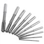 H7 Lot de 10 3/4/5/6/7/8/9/10/11/12mm HSS Alésoir de Serrage Machine en Acier de Haute Vitesse Alésoir de Tige Droite Outil de C