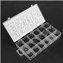 225pcs circlip Snap Clip de fixation rangement pour circlips de bague de retenue à pression interne et externe portable 18 taill
