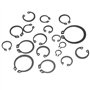 225pcs circlip Snap Clip de fixation rangement pour circlips de bague de retenue à pression interne et externe portable 18 taill