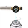Torche à Gaz Chalumeau de Cuisine Torche de Soufflage de Flamme Pistolet pour Cuisson Barbecue Camping Randonnée Soudage, Tempér