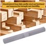 Akozon râpe en acier, 4 en 1 Lime à râpe plate en acier de 8 po / 200 mm Outil de travail à bois demi-rond pour menuiserie
