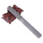 Akozon râpe en acier, 4 en 1 Lime à râpe plate en acier de 8 po / 200 mm Outil de travail à bois demi-rond pour menuiserie