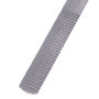 Akozon râpe en acier, 4 en 1 Lime à râpe plate en acier de 8 po / 200 mm Outil de travail à bois demi-rond pour menuiserie