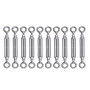 10 pièces M4 Tendeur Cable Tendeur Acier Inoxydable Réglable tendeurs à Lanterne Tendeur de Fil pour Corde Cable Fil à Linge Jar