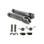Road Passion Moto Repose Pieds à Pédale Pied, Pédales Avant en Caoutchouc Compatible pour Yamaha YZF R1 1998-2012 YZF R6 1999-20