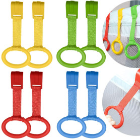 Bébé Lit Anneaux 8PCS Anneaux pour Lit Bébé et Parc Grand Anneaux pour l'entraînement de l'équilibre