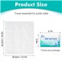 Protection Toilette WC Jetable Couvre Siege Lunette WC Emballage Individuel Matériau Anti