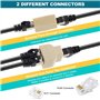 BURNNOVE 18 en 1 Testeur de Network Réseau Câble Kits d'Outil de Réparation d'Ordinateur Maintenance de Testeur de LAN Réseau du
