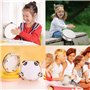 2 Pièces (6 Pouces Et 8 Pouces) Tambourin à Main En Bois, Tambourins avec Jingle Bells, Main Tambourin, Tambour Main En Bois à U