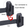 GFFG Câble de Diagnostic OBD2 de Voiture 16 Broches mâle vers Femelle Câble Plat OBDII Câble de Diagnostic Adaptateur mâle