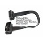 GFFG Câble de Diagnostic OBD2 de Voiture 16 Broches mâle vers Femelle Câble Plat OBDII Câble de Diagnostic Adaptateur mâle