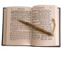 Yad Torah Pointeur de la Bible couleur bronze avec chaîne avec vue sur la vieille Jérusalem Judaica Israël