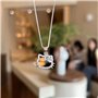 XFSRG Collier Femme Acier Inoxydable Hello Kitty Design Élégant Bijoux Mode Cadeau Parfait